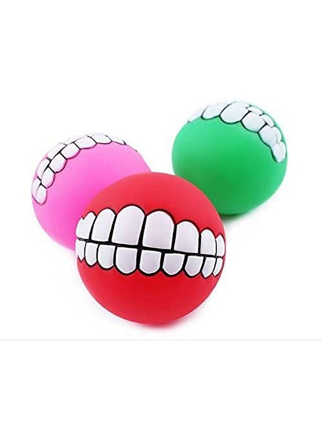 كرة أسنان مضحكة للكلاب الأليفة من السيليكون لعبة مضغ تصدر صوت صرير ألعاب لعب الكلاب - Image 5
