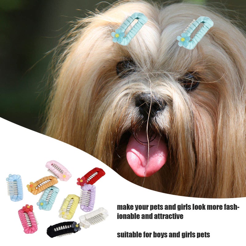Colorful Pet Hairpin Set French Style Grooming Headdress For Cats And Dogs - Image 3