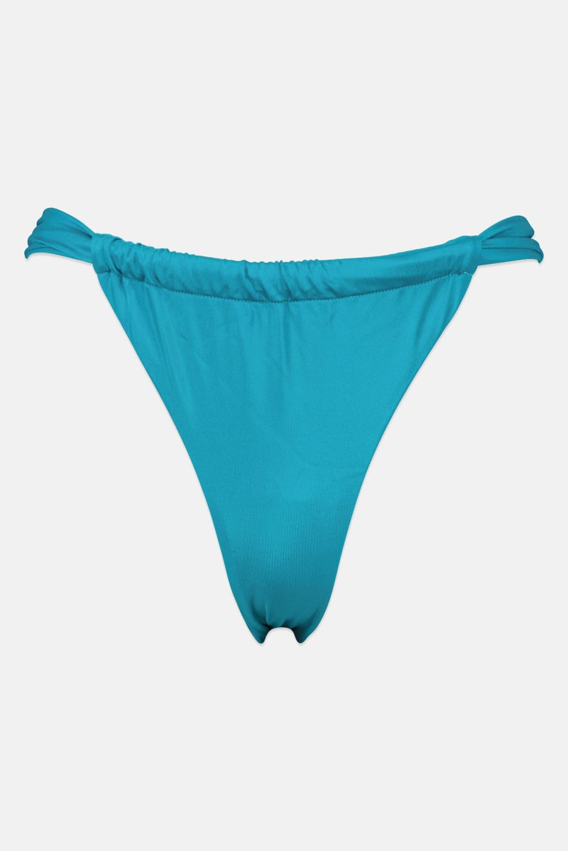 GUESS Women Solid Bikini Bottom, Teal  - Image 1