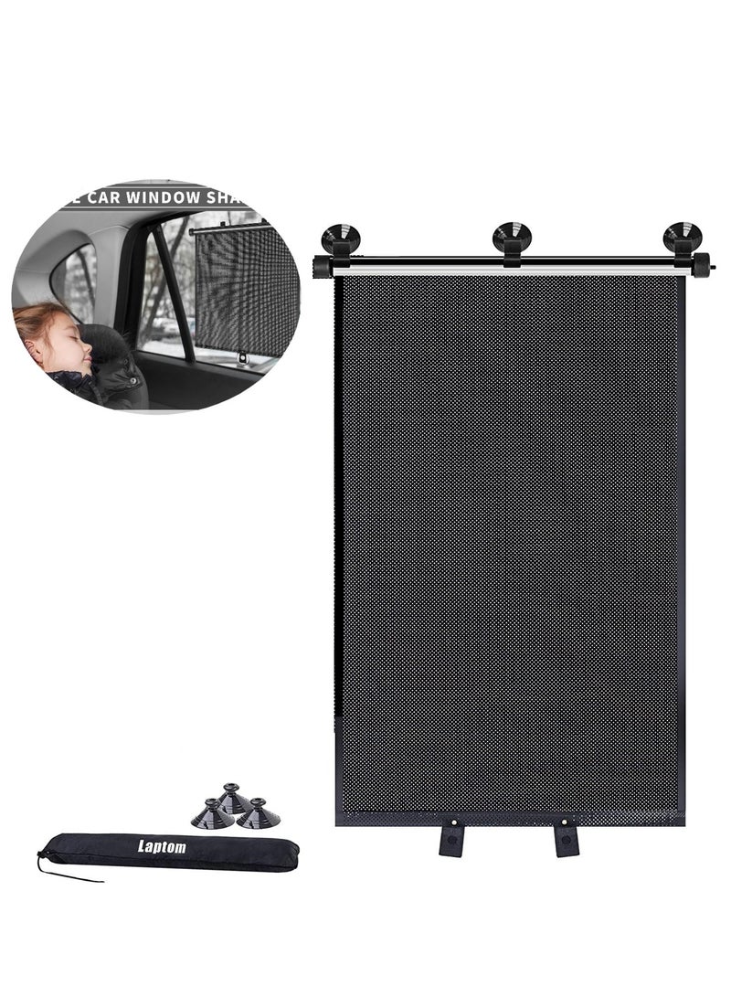 RATSAW Universal Retractable Car Side Window Sun Shades Roller Shades for Kids and Pets Privacy Protection Car Window Blinds  - Image 1