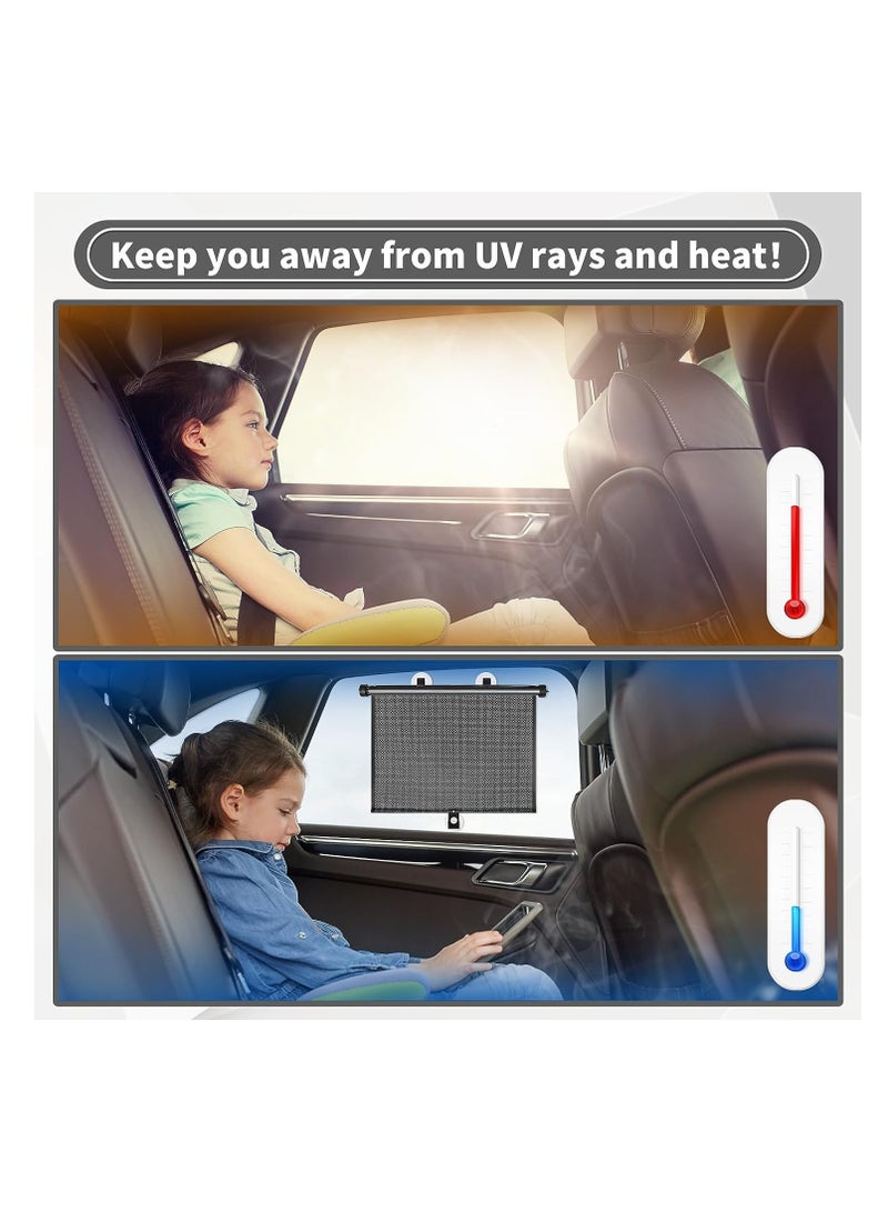 RATSAW Universal Retractable Car Side Window Sun Shades Roller Shades for Kids and Pets Privacy Protection Car Window Blinds  - Image 4