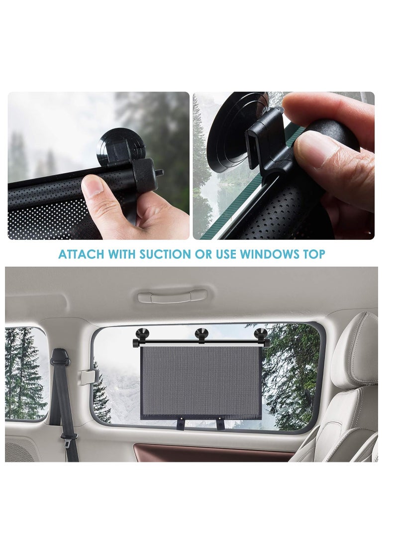 RATSAW Universal Retractable Car Side Window Sun Shades Roller Shades for Kids and Pets Privacy Protection Car Window Blinds  - Image 5