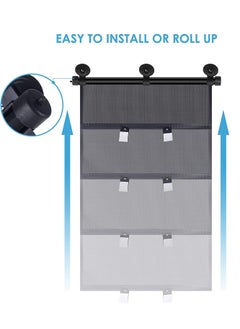 RATSAW Universal Retractable Car Side Window Sun Shades Roller Shades for Kids and Pets Privacy Protection Car Window Blinds  - Image 2