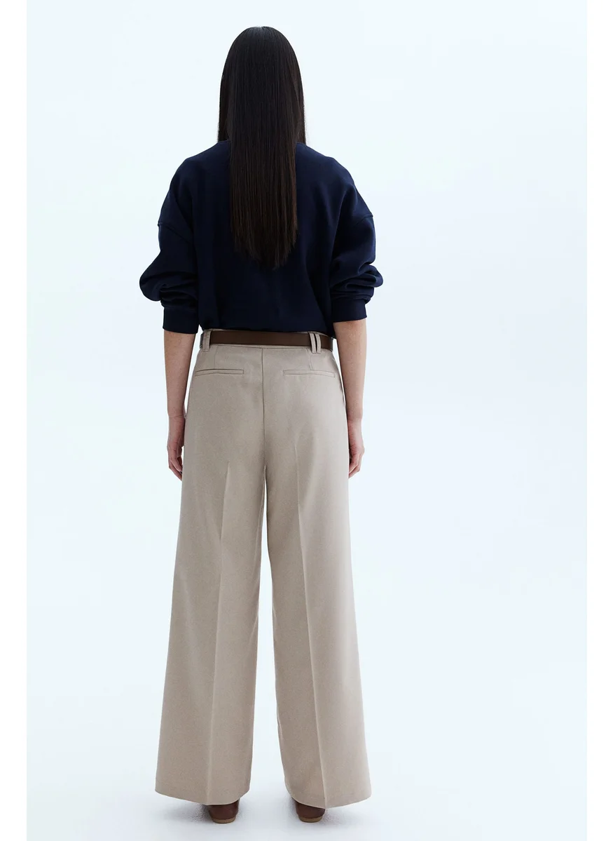 H&M Wide Tailored Trousers