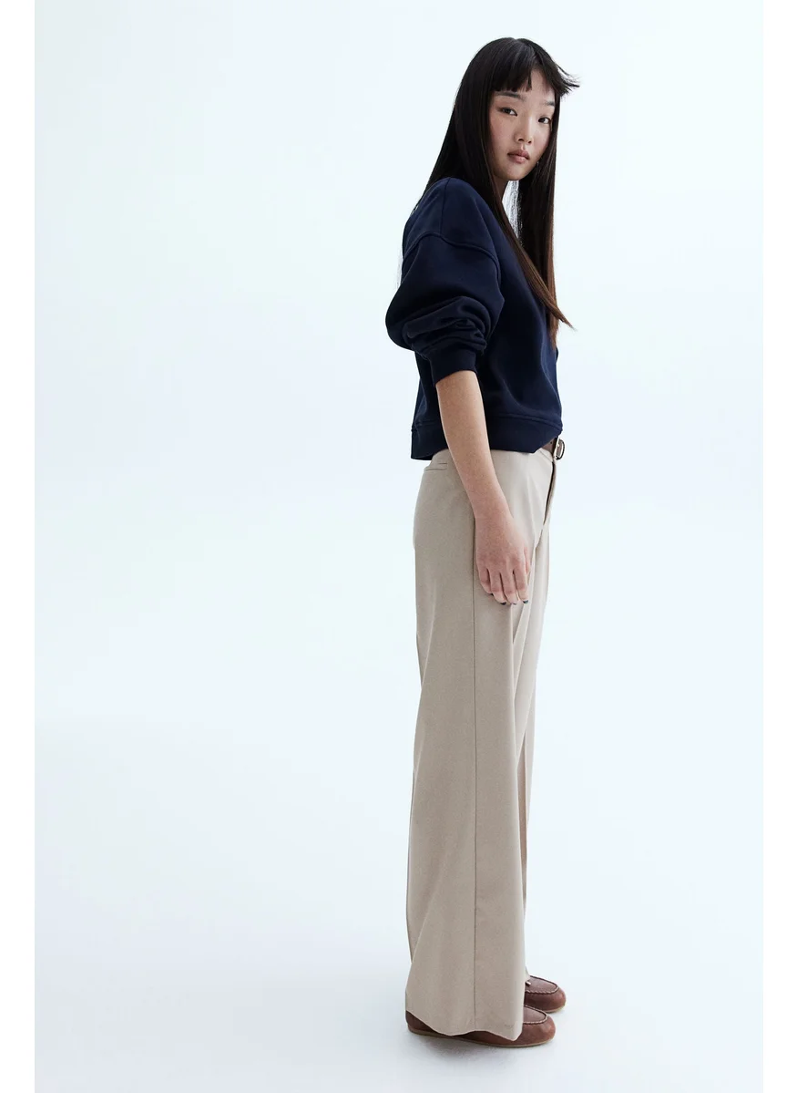 H&M Wide Tailored Trousers