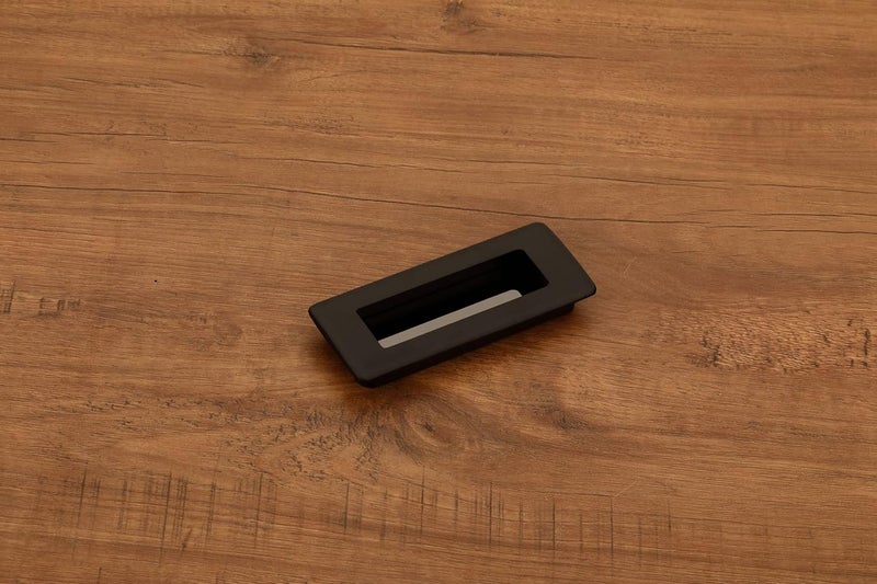 HARMONUS HARMONUS Black Wardrobe Drawer Conceal Handle and Concealed Sliding Handle and oncealed Door Pull Handle 96 MM 3 PC
