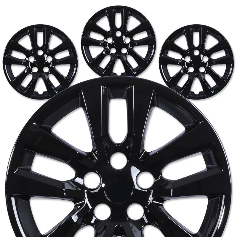 AUTOFREE 16” Hubcaps, Fit for 2013-2018 Nissan Altima Sedan, Set of 4 Black Lacquer Finish Wheel Rim Covers, Durable PP Material, Easy Snap-On Installation, 16 Inch Black Lacquer 4-Pack - Image 3
