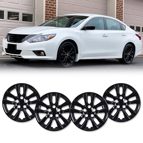 AUTOFREE 16” Hubcaps, Fit for 2013-2018 Nissan Altima Sedan, Set of 4 Black Lacquer Finish Wheel Rim Covers, Durable PP Material, Easy Snap-On Installation, 16 Inch Black Lacquer 4-Pack - Image 2