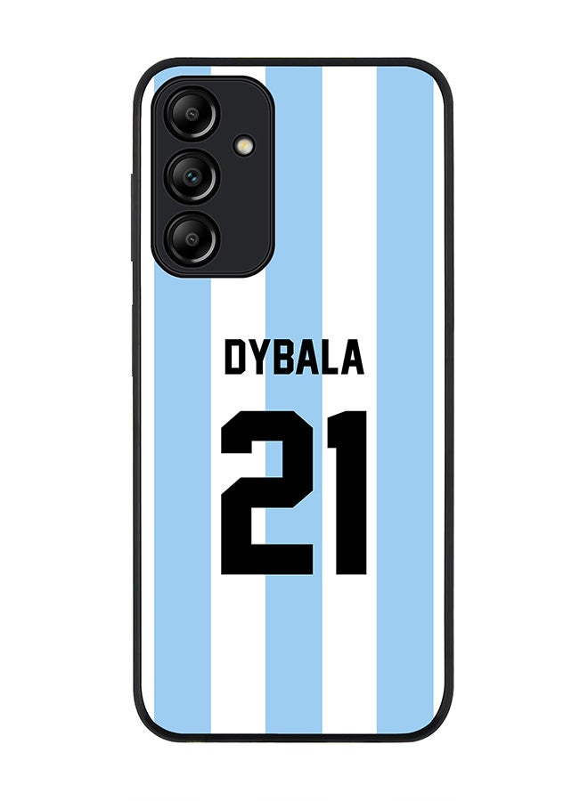 Stylizedd Rugged Black edge case for Samsung Galaxy A15 / A15 5G, Slim fit Thin Cover- Football Team-Argentina, Player Name-Dybala - Image 1