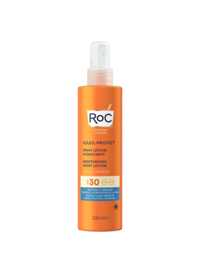 RoC SOLEIL-PROTECT MOISTURISING SPRAY LOTION SPF30 200ML  - Image 1