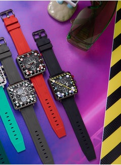 T5 T5 Men's Chronograph Square Dial Silicone Strap Watch  - Image 4