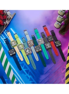 T5 T5 Men's Chronograph Square Dial Silicone Strap Watch  - Image 5