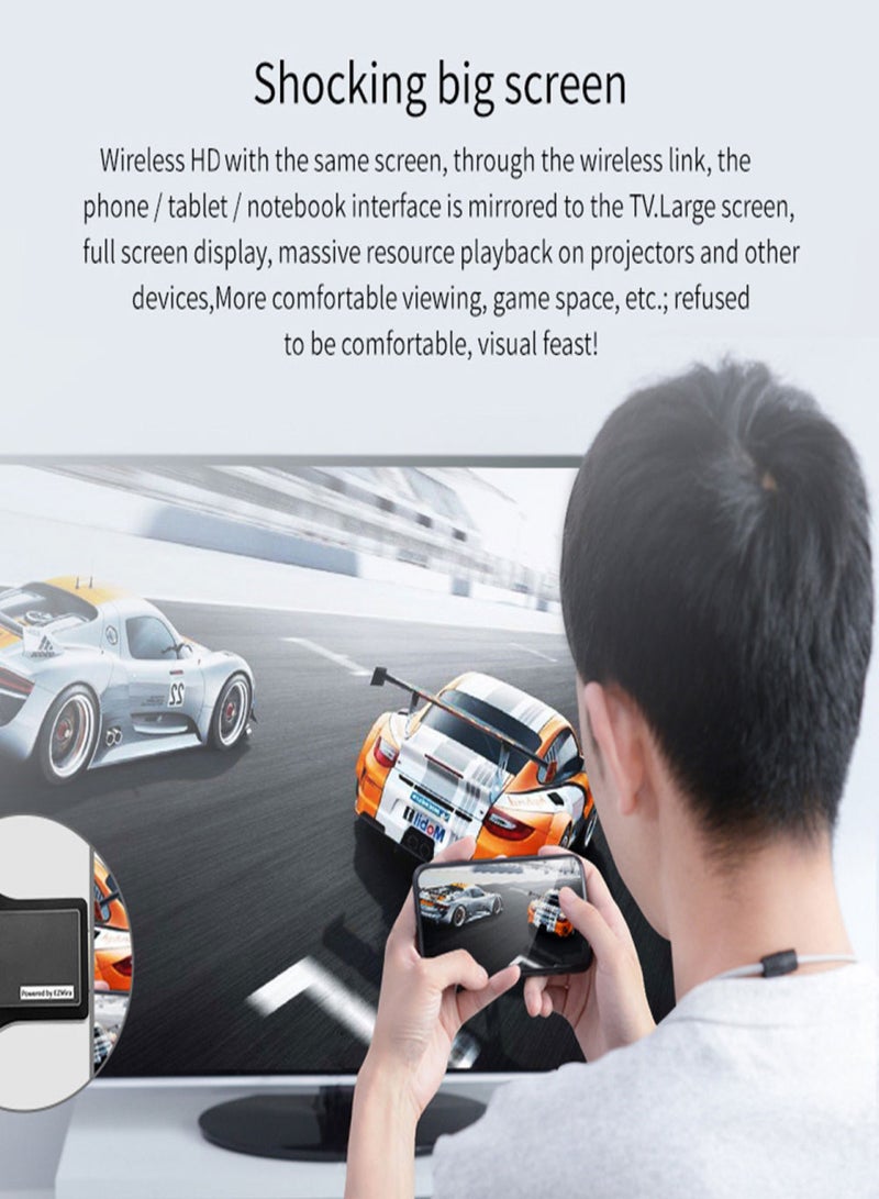AnyCast M2 Plus Airplay 1080P Wireless WiFi Display TV Dongle Receiver HD TV Stick Miracast Compatible with iOS/Android/Windows/MacOS - Image 3