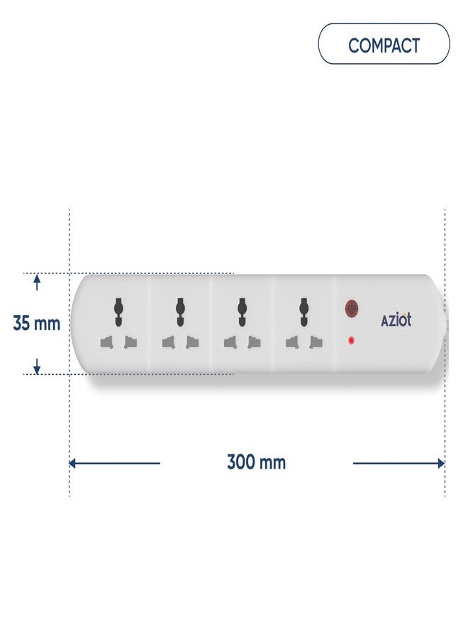 AZIOT 4 Socket Smart Extension - WiFi/Bluetooth, Power Monitoring, Individual Control, Made in India, Timer Function, Works with Google Home and Amazon Alexa - Image 4