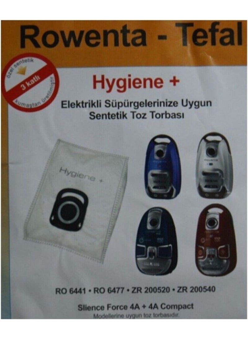 Rowenta Tefal Hygiene Vacuum Cleaner Dust Bag 5 Pieces 