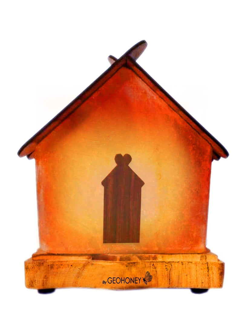 Geohoney - Himalayan Salt Lamp Home Shape - Image 2
