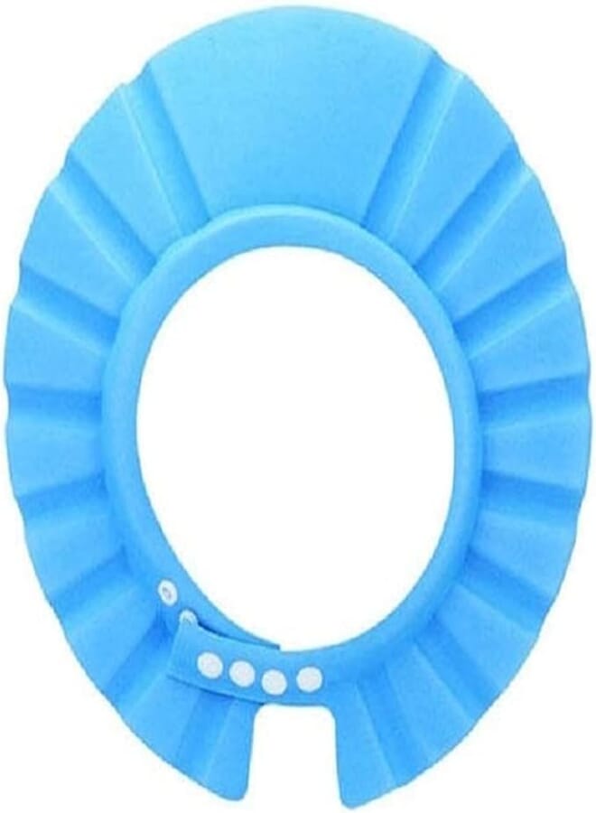 Leon frog baby adjustable shower cap (blue, 0-6 years)