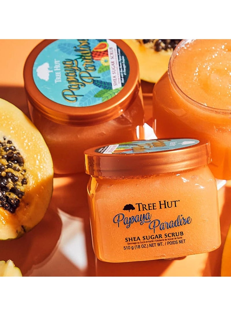 Tree Hut Papaya Paradise Shea Sugar Exfoliating & Hydrating Body Scrub 510 Gm  - Image 3