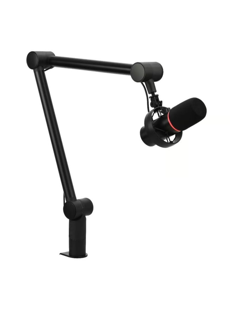 ASA - Professional Studio Mic Kit, USB Microphone for Streaming, Gaming with Adjustable Stand, RGB Light, Boom Arm Stand, Volume Control, Plug & Play, Mute/Rec Ring Indicator - Image 1