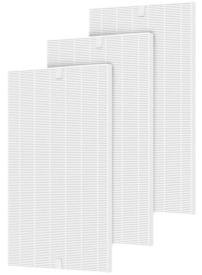 LINNIW 116130 Replacement Filter H Compatible with Winix 5500-2 Air Purifier and AM80 Air Purifier, HEPA Filter for Dust Pollen Hair Pet Dander Smoke, 3 Pack - Image 1