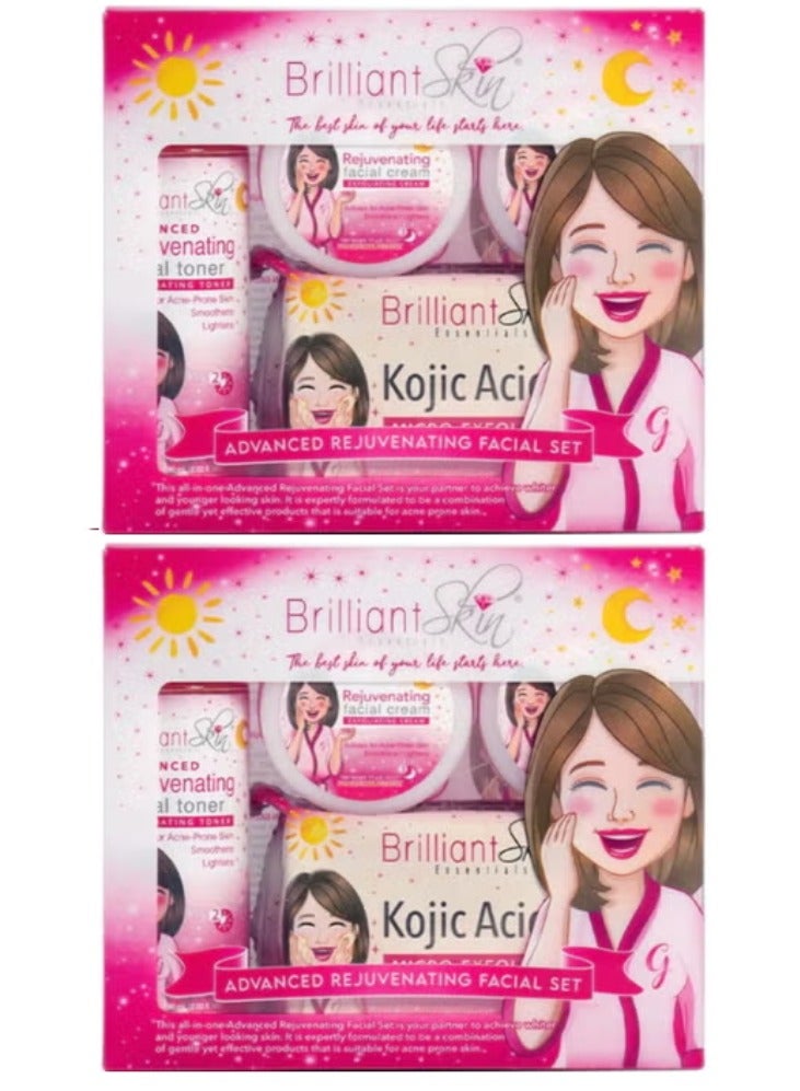 Brilliant Skin Two Pieces Of Brilliant Skin Advance Rejuvenating Facial Set Clear