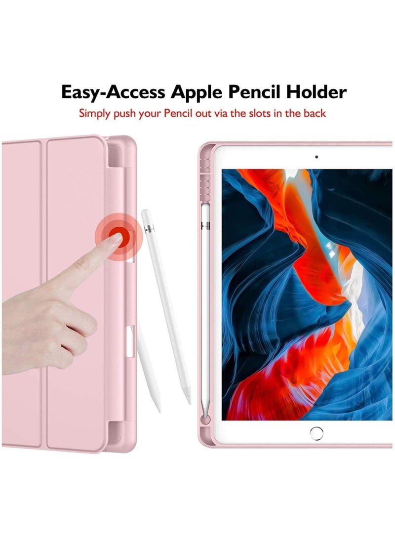 ELTRAZONE iPad 9th/8th/7th Generation case (2021/2020/2019) iPad 10.2-Inch Case with Pencil Holder [Sleep/Wake] Slim Soft TPU Back Smart Magnetic Stand Protective Cover Cases - Image 4