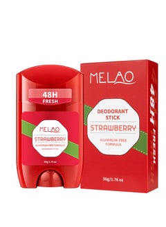 MELAO 48 Hours Anti Perspirant Beauty Deodorant For Women And Men Deodorant Stick Strawberry 50g  - Image 1