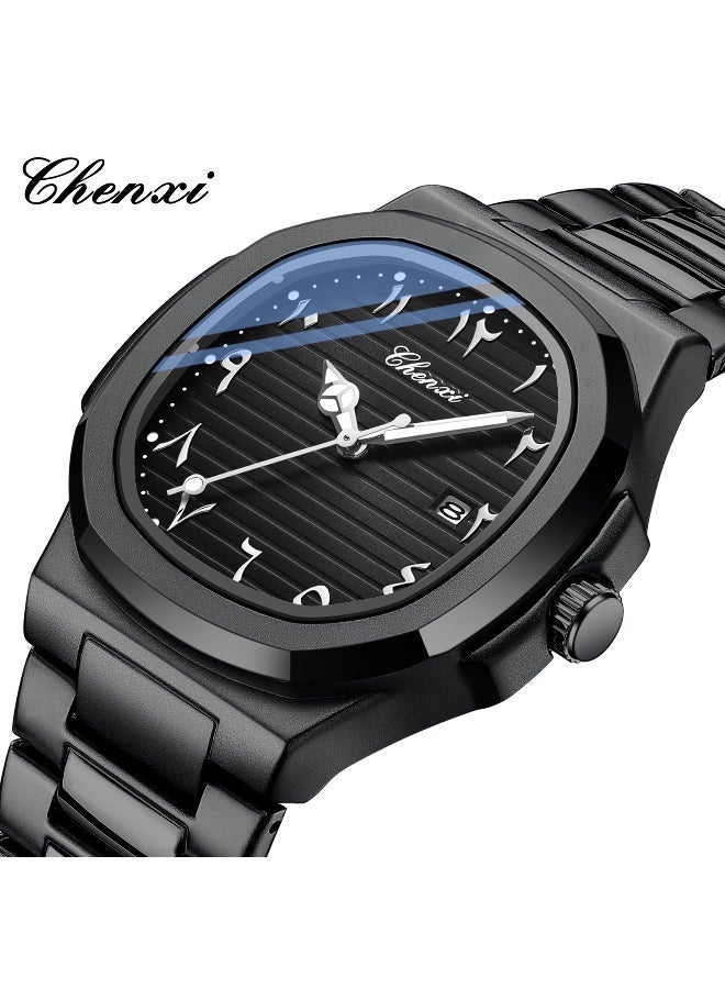 Chenxi Men’s Quartz Wrist Watch with Luxury Modern Design, Water Resistant, Scratch-Resistant Glass, Full Stainless Steel with Elegant Box - Image 3