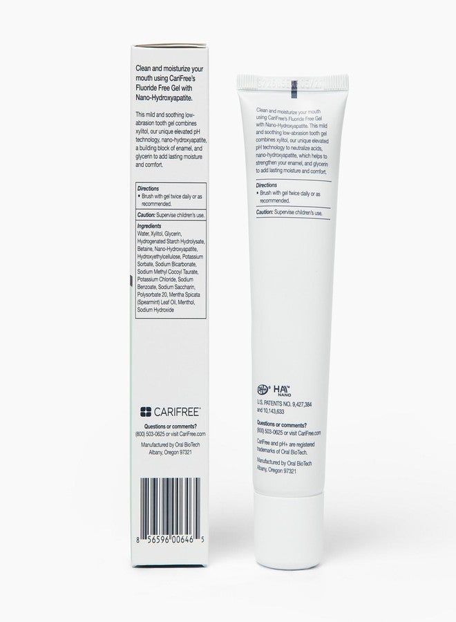 CariFree Fluoride Free Gel, Mint Flavored, Nano Hydroxyapatite Toothpaste, Neutralizes pH, Freshens Breath & Moistens Mouth, Dentist Recommended for Oral Care, (2.3 Ounce (Pack of 2), Soft Mint - Image 2