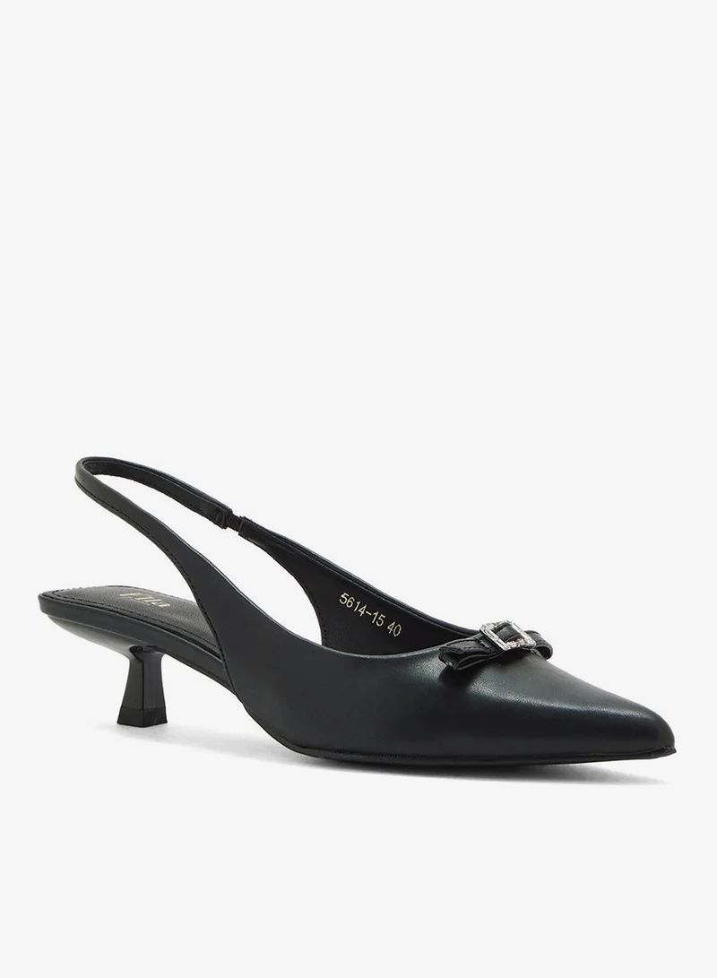 ايلا حذاء بكعب مع فيونكة