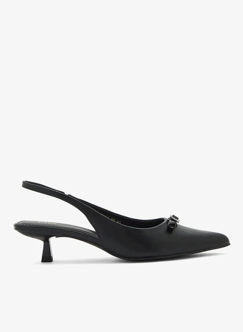 ايلا حذاء بكعب مع فيونكة