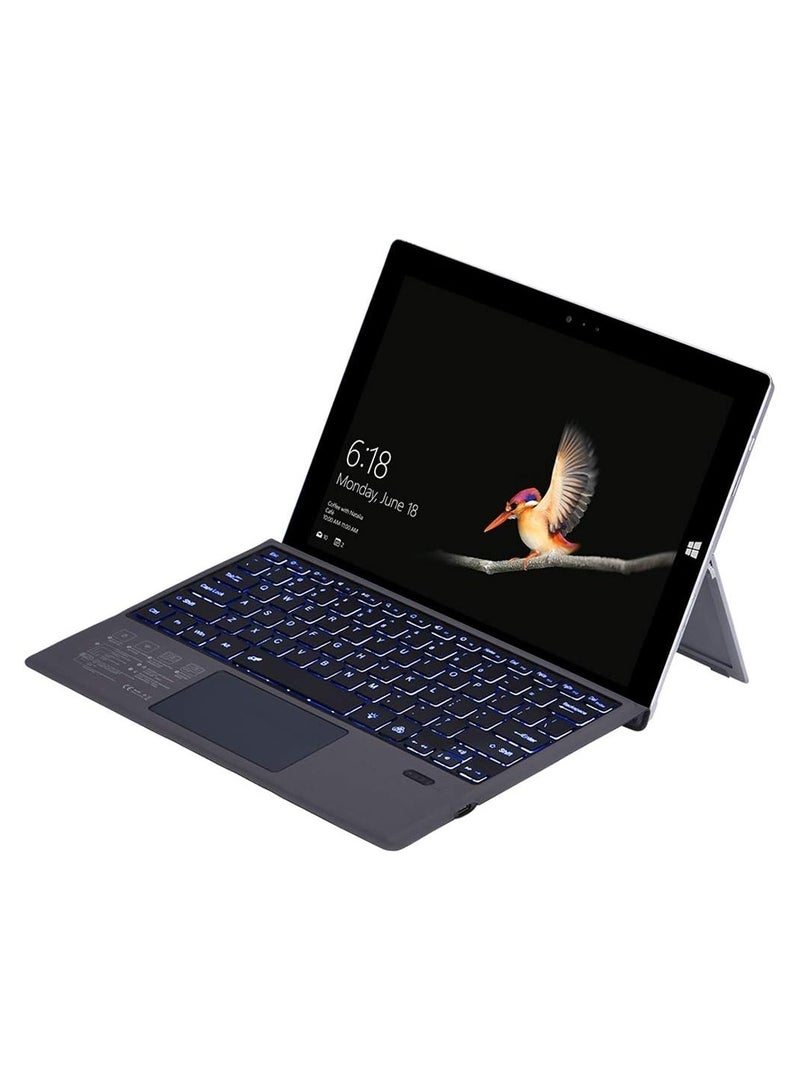 General Microsoft Surface pro3 / pro4 / pro 2017 / pro6 / pro7 Universal Magnetic Adsorption Bluetooth 3.0 Keyboard Holster with Colorful Backlight  - Image 2