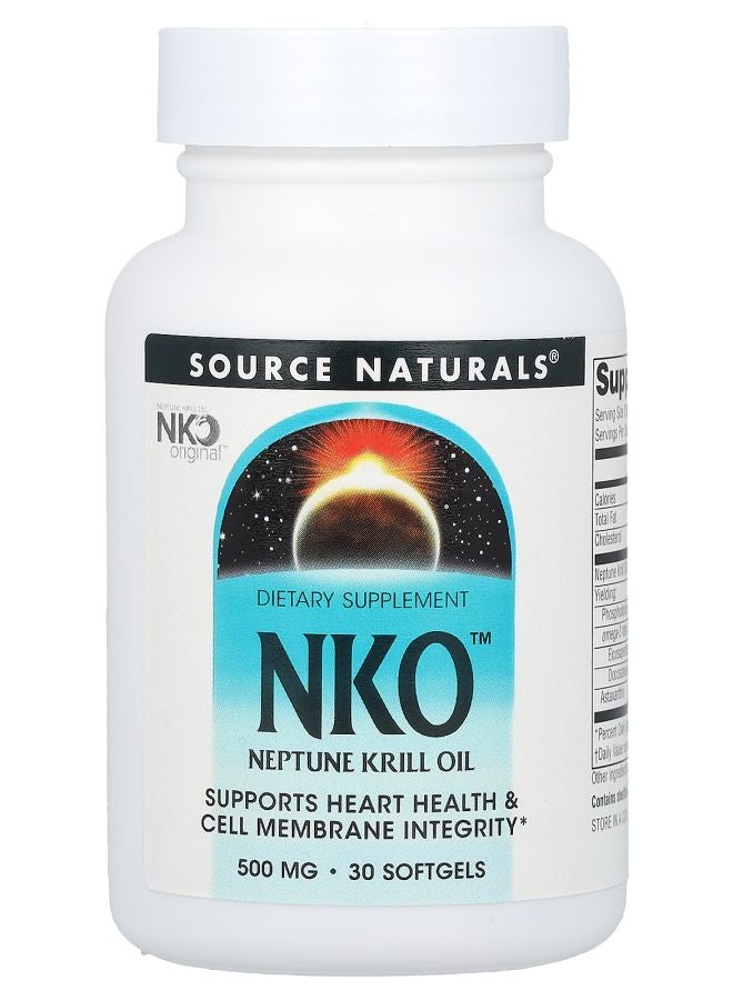 NKO (Neptune Krill Oil) 500 mg 30 Softgels