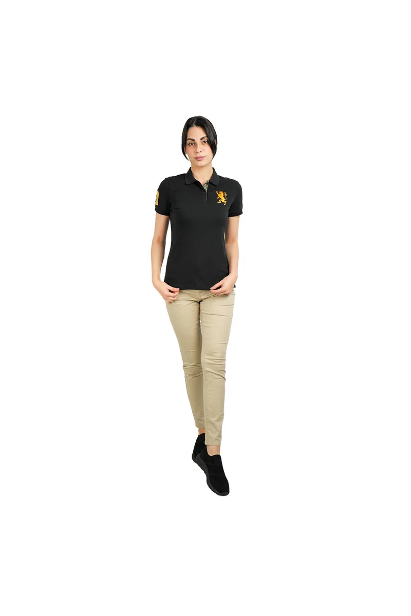 GIORDANO Black Lion Polo for Women