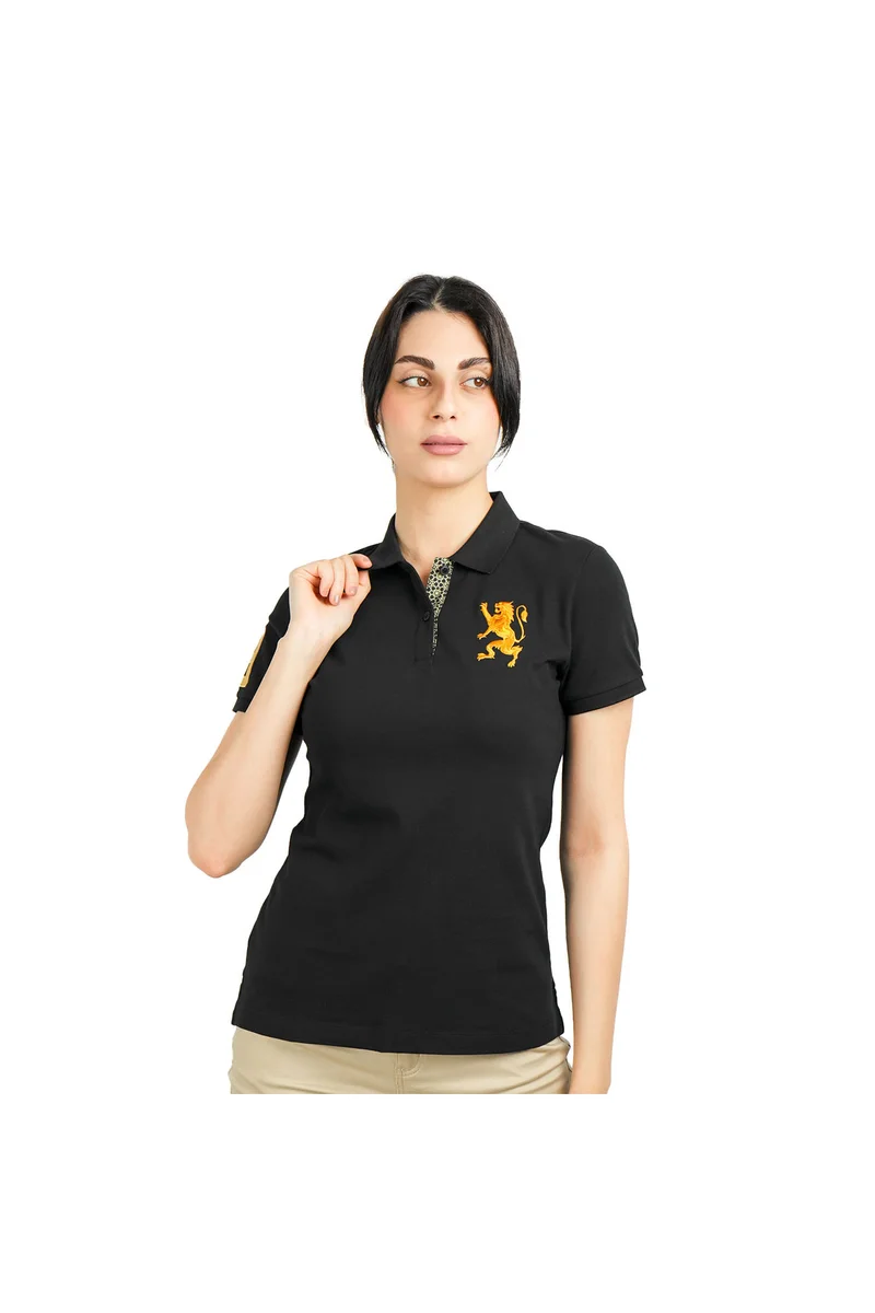 GIORDANO Black Lion Polo for Women