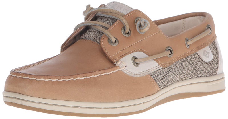 Sperry Womens Songfish Boat Shoe, Linen Oat, 7.5 - Image 1
