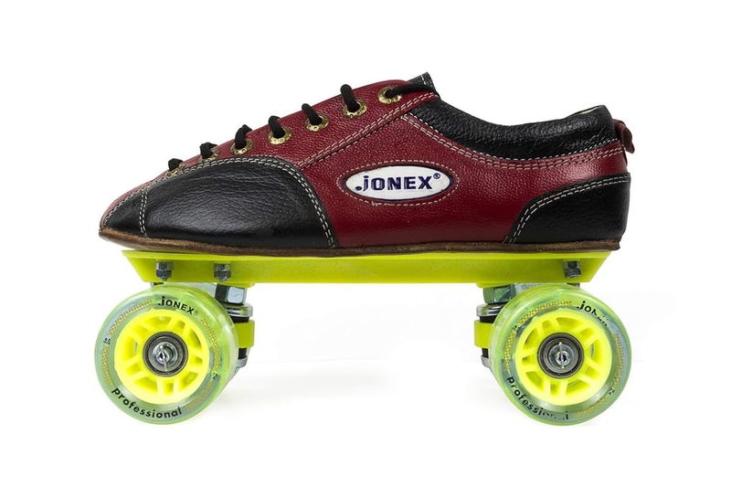 Jonex Fix Body Quad Shoe Skates Profesional For Kids With Free Bag Size 1 Uk (21.4 Cm, Mycspeed Wheel, Black) - Image 1