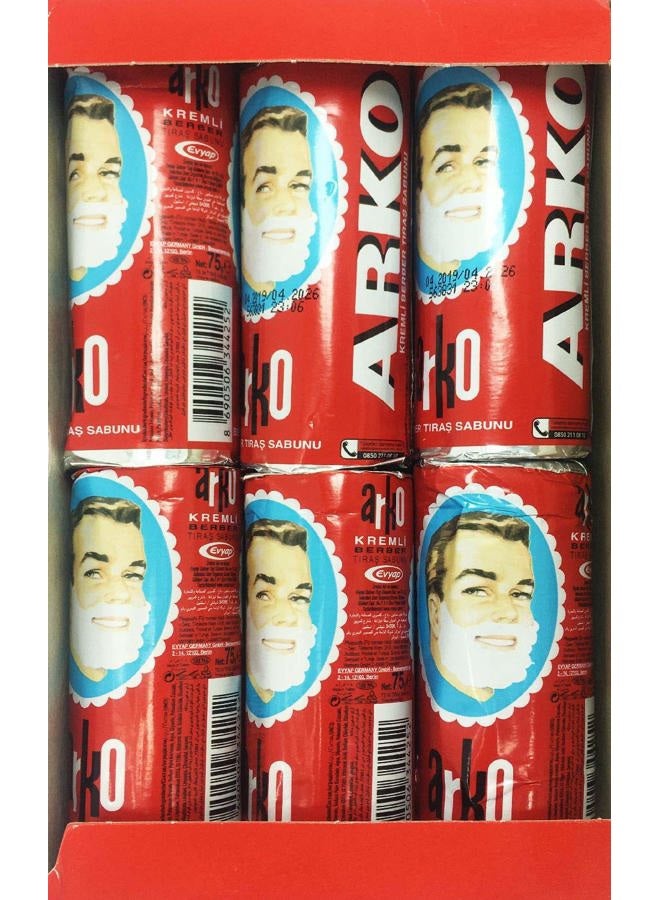 Arko Shaving Cream Soap Stick - 12 Pieces by EVYAP - Image 3
