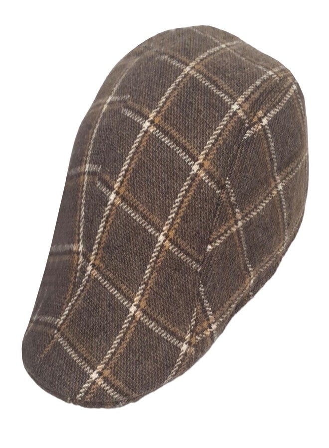 C Classic Unisex Classy & Retro Style Woolen Golf Cap (Brown), Free Size - Image 3