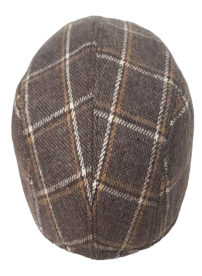 C Classic Unisex Classy & Retro Style Woolen Golf Cap (Brown), Free Size - Image 4