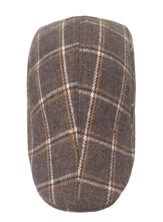 C Classic Unisex Classy & Retro Style Woolen Golf Cap (Brown), Free Size - Image 2