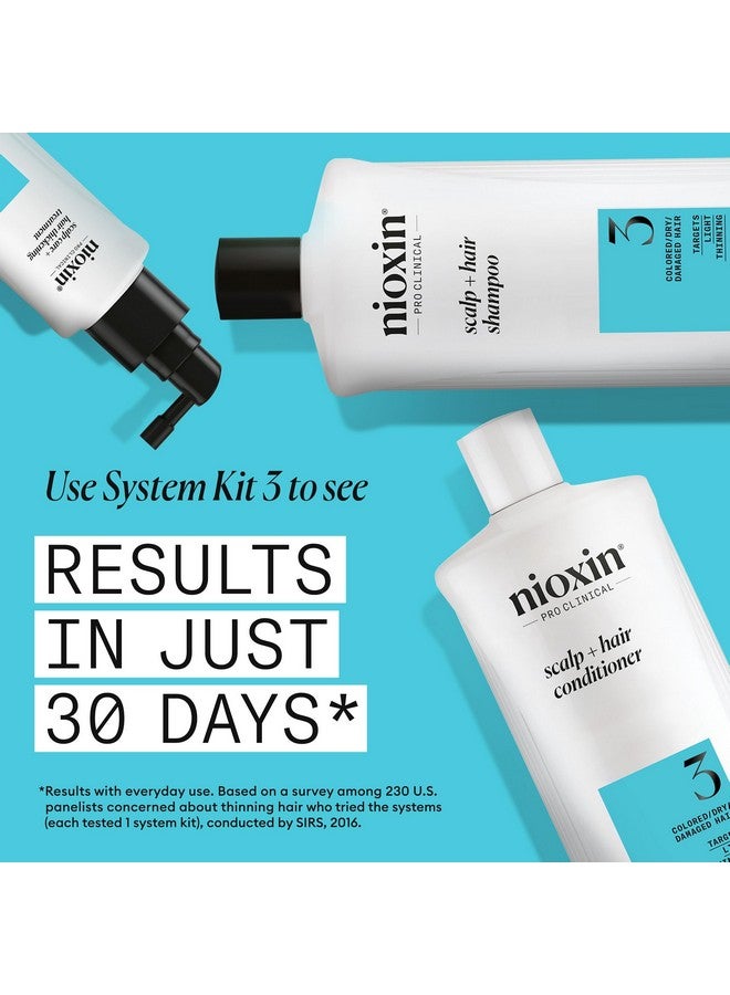 Nioxin System 3 Scalp + Hair Thickening Conditioner | For Colored, Dry, & Damaged Hair with Light Thinning | Maintain Vibrant Color | Strengthen & Nourish with Niacinamide & Biotin | 33.8 Fl Oz - Image 5