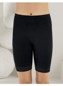 Şahinler Women's Black Lace Rib Leggings MB005  - Image 1