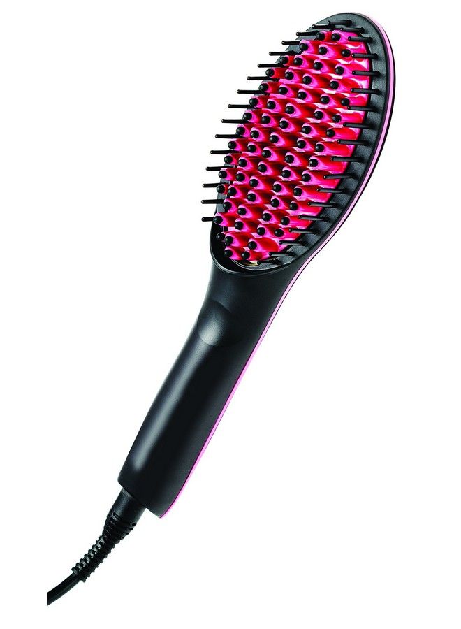Ontel Simply Straight Ceramic Hair Straightening Brush Blackpink - Image 2