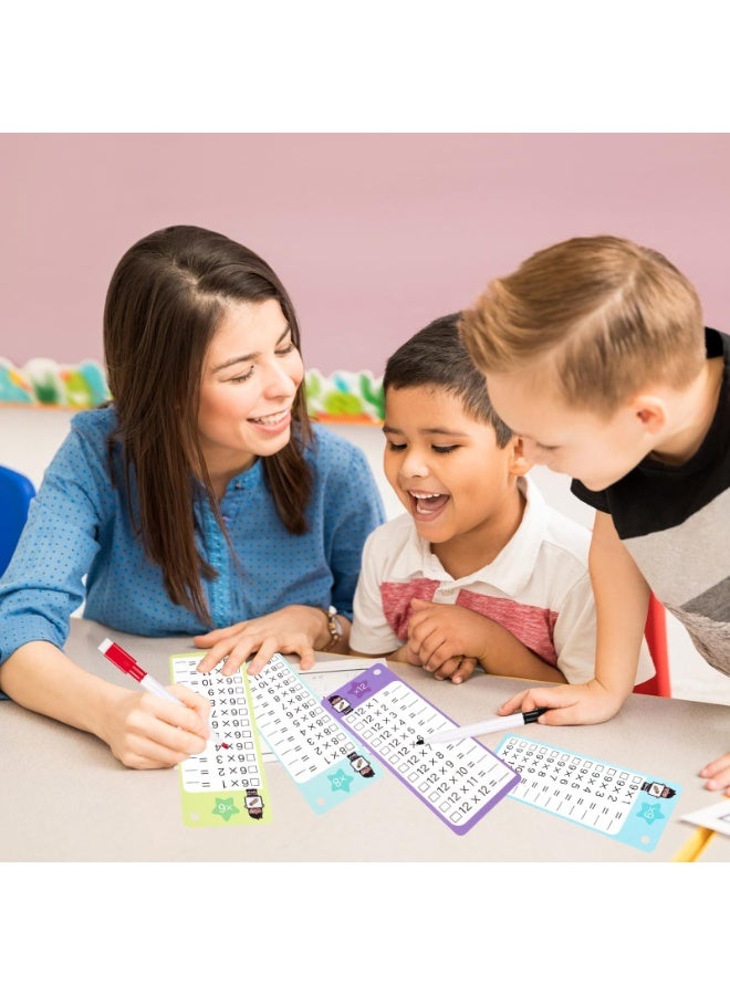 دوركو 30 جهاز كمبيوتر شخصي مضاعفة وقسم بطاقات فلاش ، بطاقة فلاش الرياضيات مع 4 قلام محو جافة 2 حلقات ملزمة ، بطاقات فلاش الجدول الزمني للصفوف الأولى إلى الثالثة في المنزل أو المدرسة ، متعة التعلم مع لعبة الرياضيات - Image 5