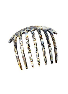 7 Teeth Handmade Celluloid Side Hair Comb Flexible Durable Hair Combs Strong Hold Hair Clips For Women No Slip Styling Girls Paris Hair Accessories Made In France (Silver Onyx Gray) - pzsku/ZFF357558964D110E4B8FZ/45/_/1696663331/ff5321ff-2687-48e5-b541-14a884893998