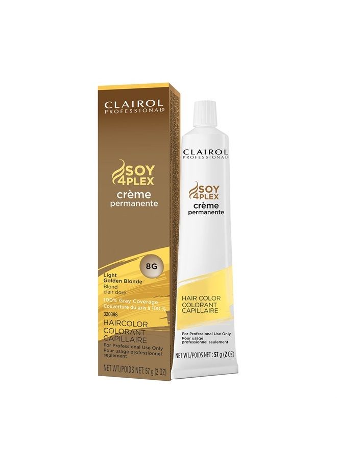 CLAIROL PROFESSIONAL Permanent Crème, 8g Light Gold Blonde, 2 oz. - Image 1