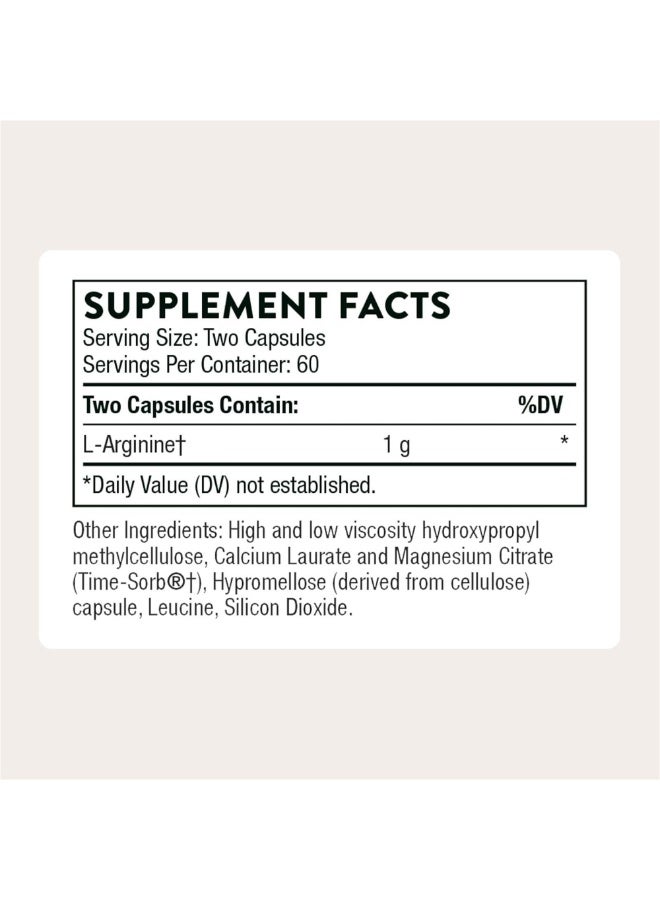 ثورن Perfusia-SR L-Arginine لدعم صحة القلب ، وإنتاج أكسيد النيتريك ، والتدفق الأمثل للدم | 120 كبسولة مكمل غذائي - Image 2