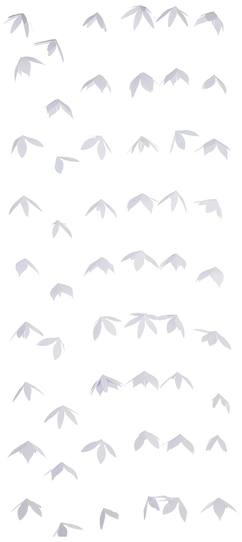 Ginger Ray Botanical Wedding White Paper Origami Flower Backdrop