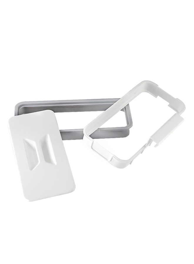 Trash Bag Holder in White/Grey, Dimensions 24 x 11 x 5.5cm  - Image 3